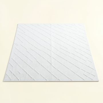 Rowan Brook Rectangular Area Rug - White (synthetic illustration; no displayed measurements)