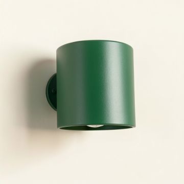 Cedar Bluff Wall Sconce Mounted On A Plain Wall - Green (synthetic illustration; no displayed measurements)