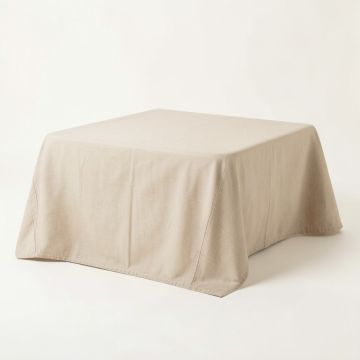 Hazel Brook Flat Bed Sheet - Beige (synthetic illustration; no displayed measurements)