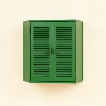 Ridge Branch Wall-Mounted Laundry Cabinet - Green (synthetic illustration; no displayed measurements)