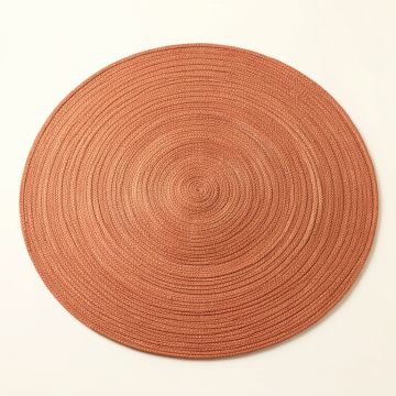 Brook Bluff Round Area Rug - Terracotta (synthetic illustration; no displayed measurements)