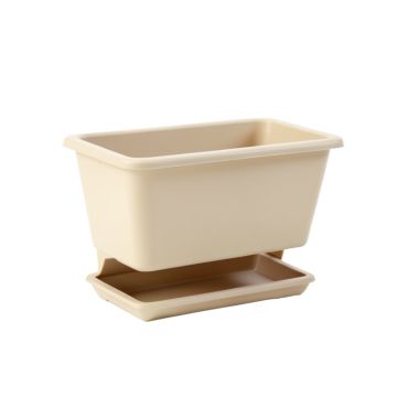 Hazel Bend Empty Raised Planter - Beige