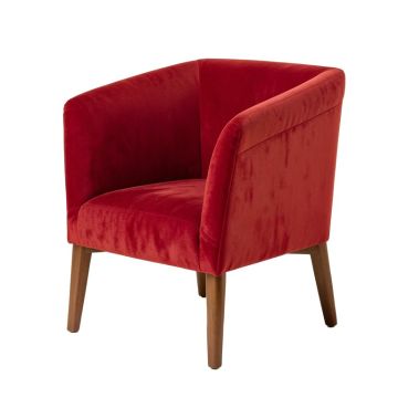 Modern Soft Velvet Material Green Ergonomics Accent Chair