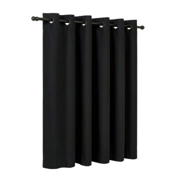 Siple Solid Blackout Thermal Insulated Grommet Single Curtain Panel