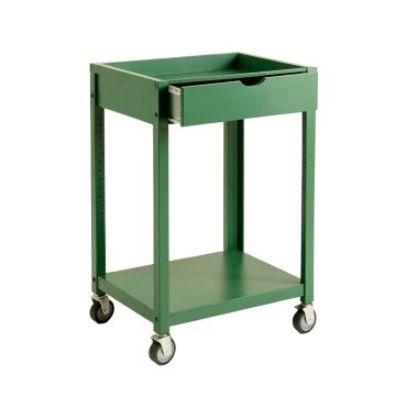 Alder Crossing Empty Rolling Workshop Cart - Green