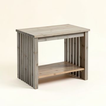 Hazel Bridge Small Writing Desk - Gray (synthetic illustration; no displayed measurements)