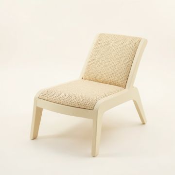 Birch Canyon Outdoor Lounge Chair - Cream (synthetic illustration; no displayed measurements)