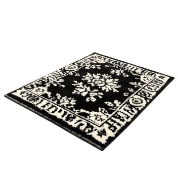 Highland Fling Tufted Wool Black/White Rug
