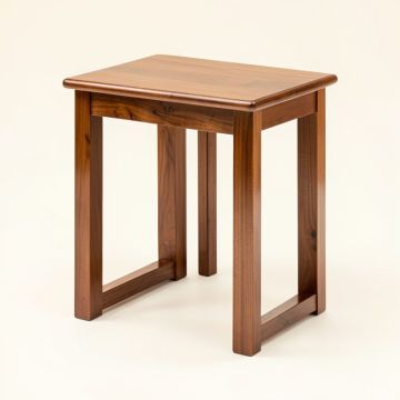 Mastrangelo Rosewood 4 Legs End Table (synthetic illustration; no displayed measurements)