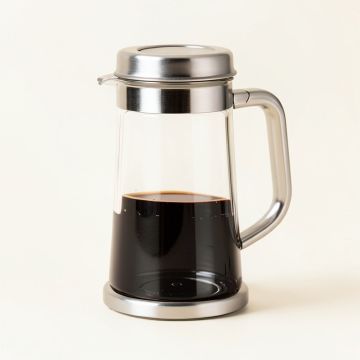 Ayesha Curry 8-Cup Glass French Press Coffee Maker (synthetic illustration; no displayed measurements)
