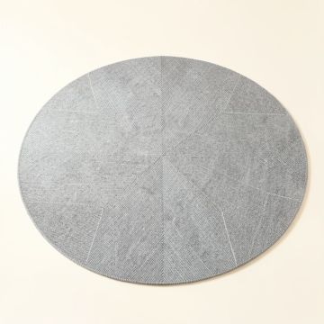 Cedar Bluff Round Area Rug - Gray (synthetic illustration; no displayed measurements)