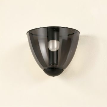 Glen Branch Wall Sconce Mounted On A Plain Wall - Black (synthetic illustration; no displayed measurements)