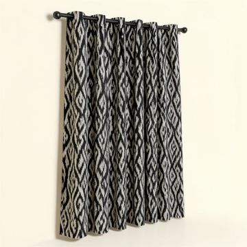 Fix Mosaic Ikat Max Blackout Thermal Grommet Single Curtain Panel (synthetic illustration; no displayed measurements)
