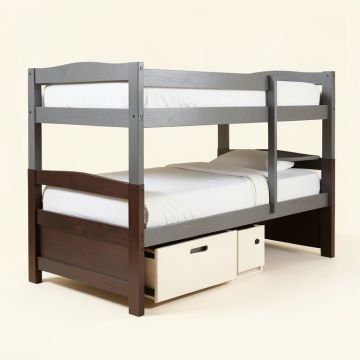 Mapps Twin Over Full Bunk Bed With Drawers (synthetic illustration; no displayed measurements)