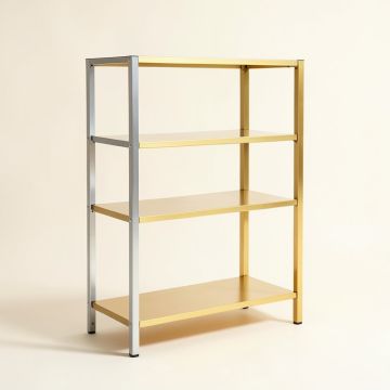 Athens 90.5 '' H X 37.5 '' W Steel Etagere Bookcase (synthetic illustration; no displayed measurements)