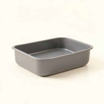 Flint Brook Empty Under-Desk Cable Tray - Gray (synthetic illustration; no displayed measurements)