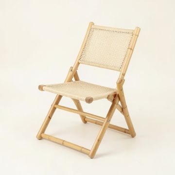 Briar Canyon Folding Outdoor Chair - Ivory (synthetic illustration; no displayed measurements)