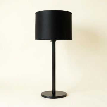 Glen Bridge Floor Lamp With A Plain Fabric Shade - Black (synthetic illustration; no displayed measurements)