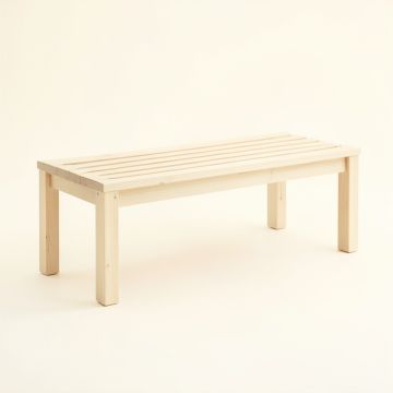 Hazel Dale Indoor Bench - Ivory (synthetic illustration; no displayed measurements)