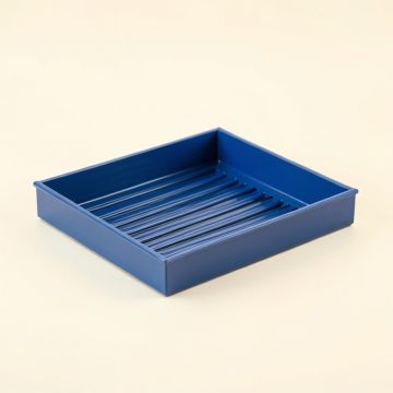 Ridge Edge Empty Under-Desk Cable Tray - Blue (synthetic illustration; no displayed measurements)