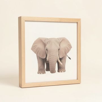 Elephants Rectangle Framed Art (synthetic illustration; no displayed measurements)
