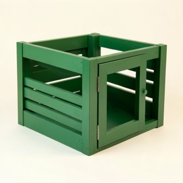Maple Falls Empty Furniture-Style Pet Crate - Green (synthetic illustration; no displayed measurements)