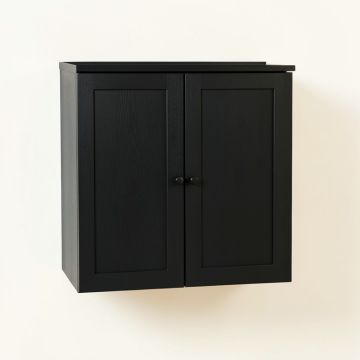 Lake Canyon Wall-Mounted Laundry Cabinet - Black (synthetic illustration; no displayed measurements)