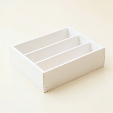 Rowan Arc Empty Pantry Drawer Organizer Insert - White (synthetic illustration; no displayed measurements)