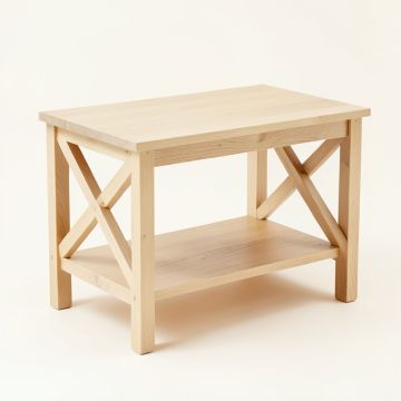 Clay Field Side Table - Beige (synthetic illustration; no displayed measurements)