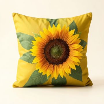 Sunflower Body Pillow Case (synthetic illustration; no displayed measurements)