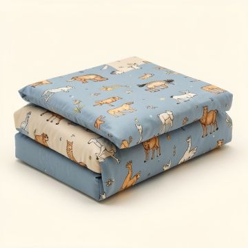 Chan Desert Animals 3 Piece Baby Crib Bedding Set (synthetic illustration; no displayed measurements)