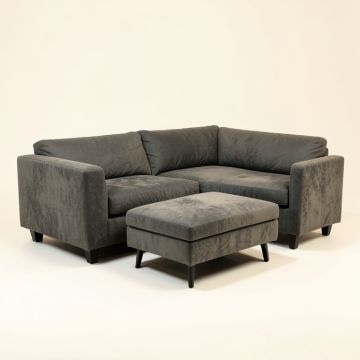 Stanger 115 '' Wide Microfiber/Microsuede Reversible Modular Sofa & Chaise With Ottoman (synthetic illustration; no displayed measurements)