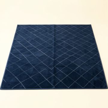 Field Bend Rectangular Area Rug - Navy (synthetic illustration; no displayed measurements)