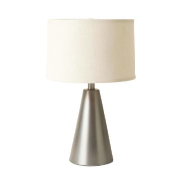 Dawn Brook Table Lamp With A Plain Fabric Shade - Gray