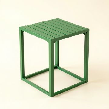 Aspen Bend Compact Balcony Table - Green (synthetic illustration; no displayed measurements)