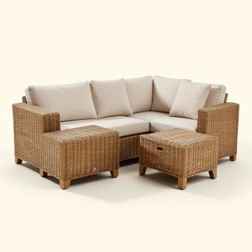 Armando 4 Piece Rattan Sofa Seating Group With Cushions (synthetic illustration; no displayed measurements)