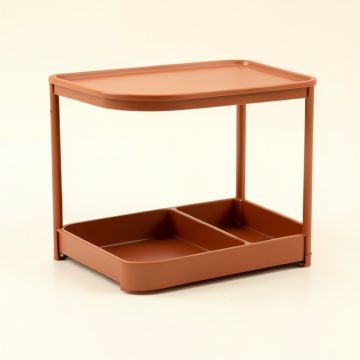 Shore Branch Empty Coffee-Station Organizer - Terracotta (synthetic illustration; no displayed measurements)