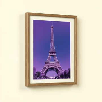 Modern Art Paris Eiffel Tower Framed Graphic Art (synthetic illustration; no displayed measurements)