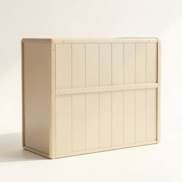 Cove Canyon Narrow Outdoor Storage Bench - Beige (synthetic illustration; no displayed measurements)