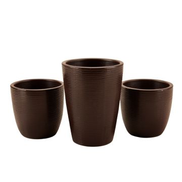 Richon 3 - Piece Polyrattan Cachepot Set