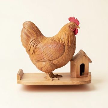 Jaydn Rooster And Hen Shelf Decorations (synthetic illustration; no displayed measurements)