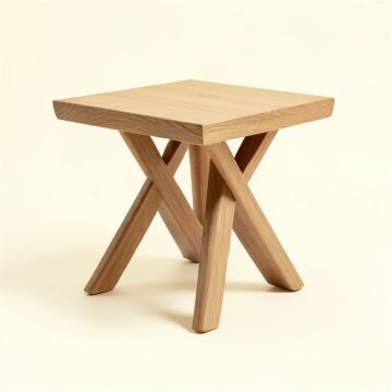 Wasser Cross Legs End Table (synthetic illustration; no displayed measurements)