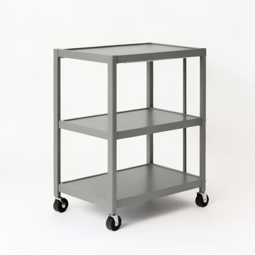 River Dale Empty Rolling Workshop Cart - Gray (synthetic illustration; no displayed measurements)
