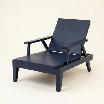 Spruce Branch Outdoor Lounge Chair - Navy (synthetic illustration; no displayed measurements)