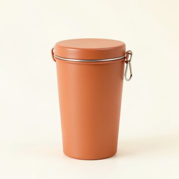Ash Crest Storage Canister With Lid - Terracotta (synthetic illustration; no displayed measurements)