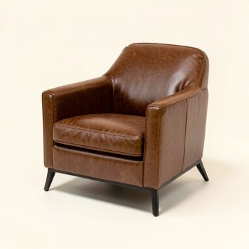 Kasha 26 '' Wide Genuine Leather Armchair (synthetic illustration; no displayed measurements)