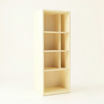 Lake Dell Narrow Cubby Tower - Ivory (synthetic illustration; no displayed measurements)