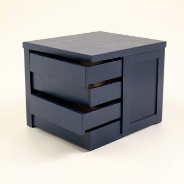 Briar Canyon Small-Parts Storage Drawer Cabinet - Navy (synthetic illustration; no displayed measurements)