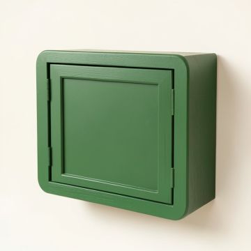 Elm Bluff Wall-Mounted Entry Cabinet - Green (synthetic illustration; no displayed measurements)