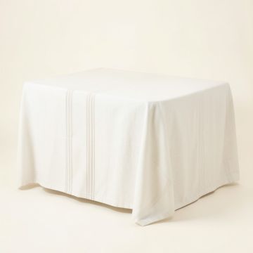 Cliff Crest Flat Bed Sheet - White (synthetic illustration; no displayed measurements)